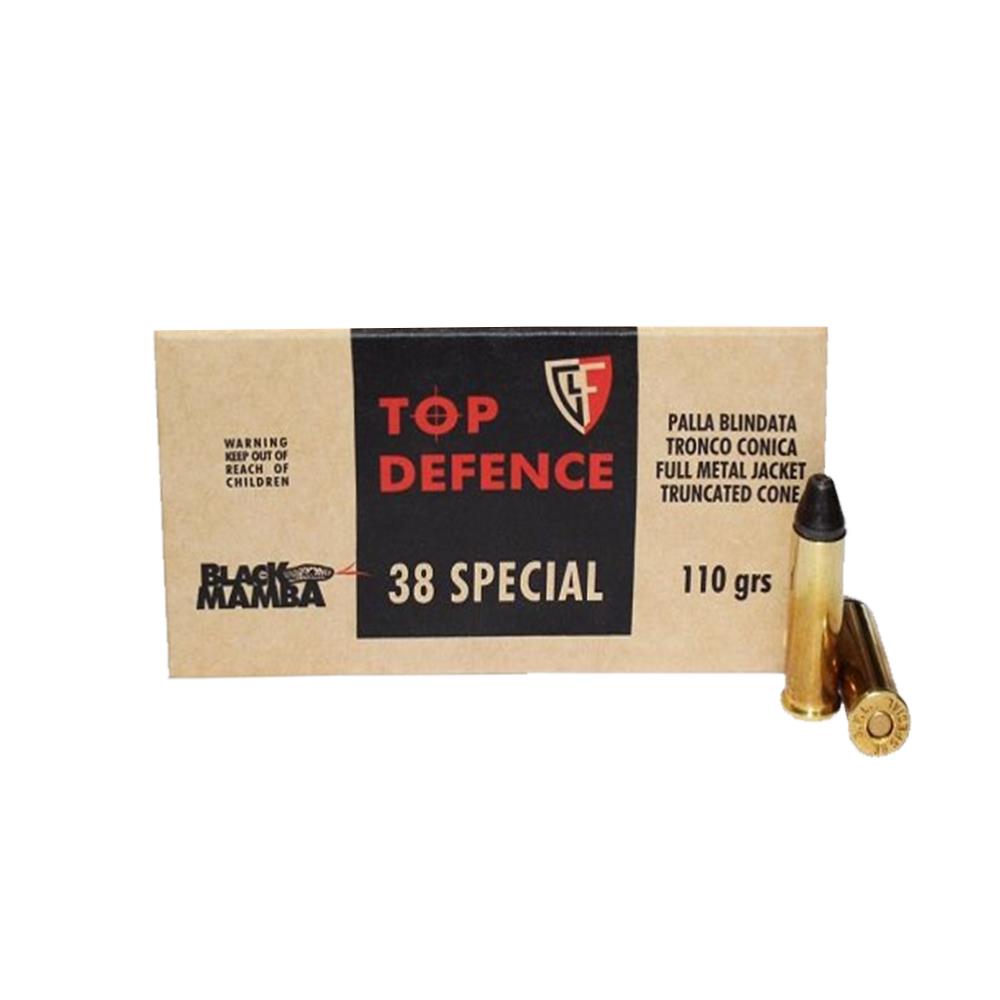 SGAFI38BM110FMJTC #1. Ammo .38 SPL 110Gr Fiocchi Black Mamba FMJTC 50's