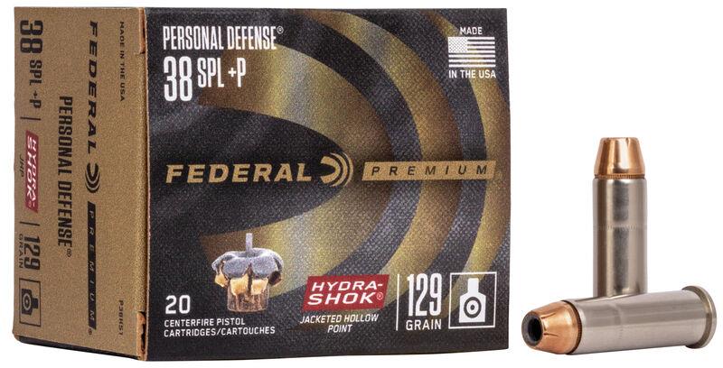 FORAF-001 #1. Ammo 38 SPL 129Gr Federal +P Hydra Shock 20's