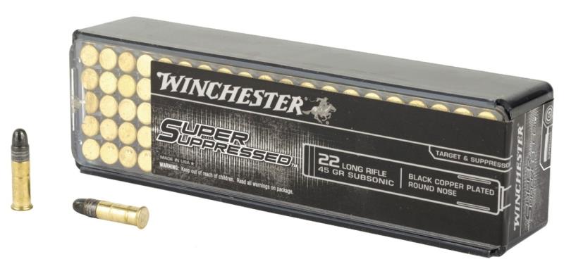 NYAW-SUP22LR #1. Ammo 22 LR 45Gr Winchester Subsonic 100's