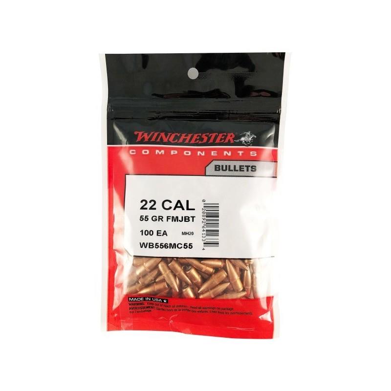 NYRW-WB556MC55 #1. P 22 Cal (.224) 55Gr Winchester FMJ BT 100's