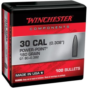 NYRW-WB308SP180 #1. P 30 Cal (.308) 180Gr Winchester PP 100's