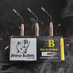 RHI257/110/SS50 #1. P 25 Cal (.257) 110Gr Rhino Solid Shank 50's