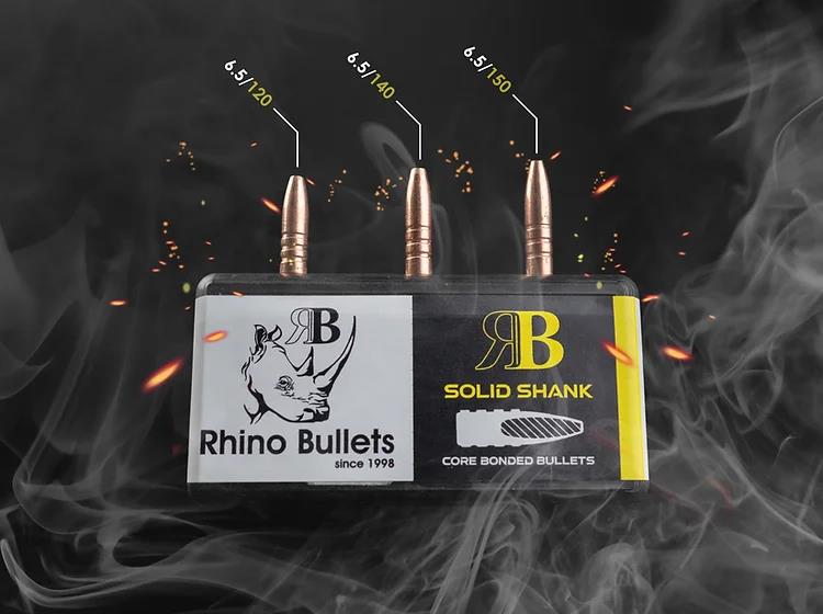 RHI264/140/SS50 #1. P 6.5mm (.264) 140Gr Rhino Solid Shank 50's
