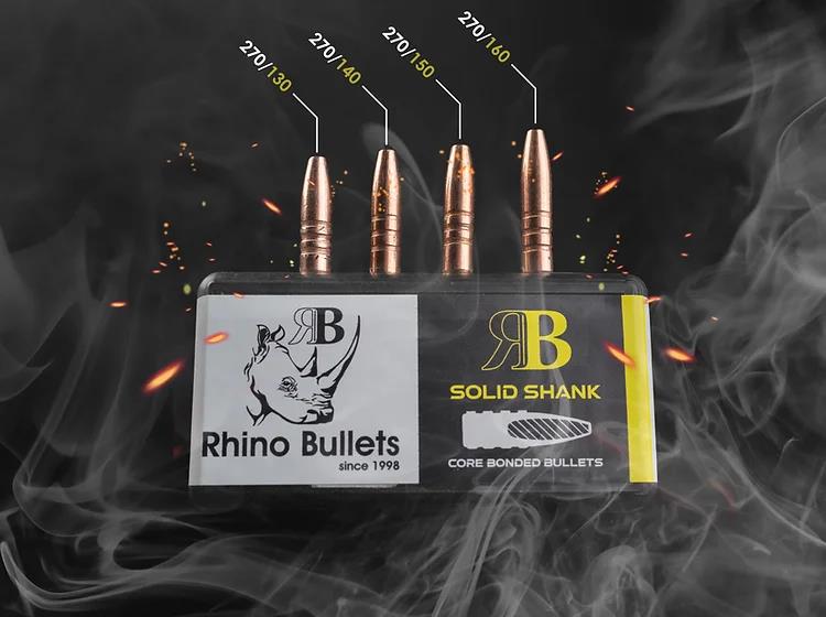 RHI277/150/SS50 #1. P 270 Cal (.277) 150Gr Rhino Solid Shank 50's