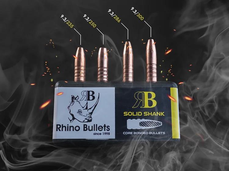 RHI366/250/SS25 #1. P 9.3mm (.366) 250Gr Rhino Solid Shank 25's