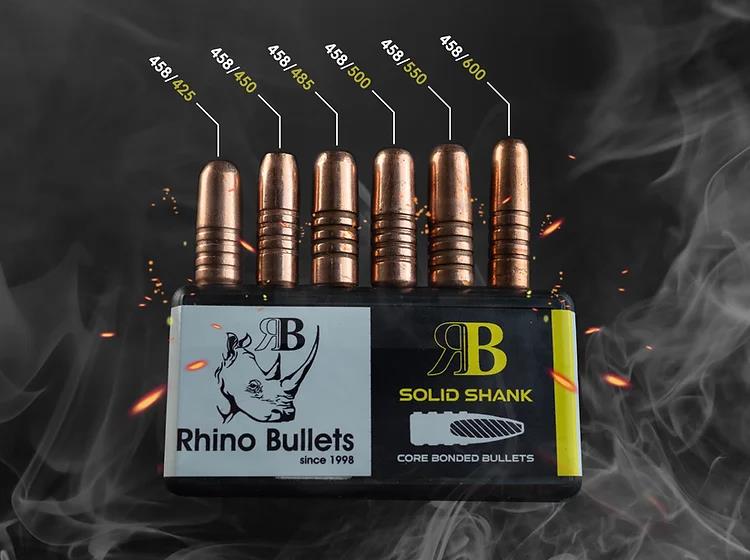 RHI458/500/S20 #1. P 45 Cal (.458) 500Gr Rhino Solid Shank 20's