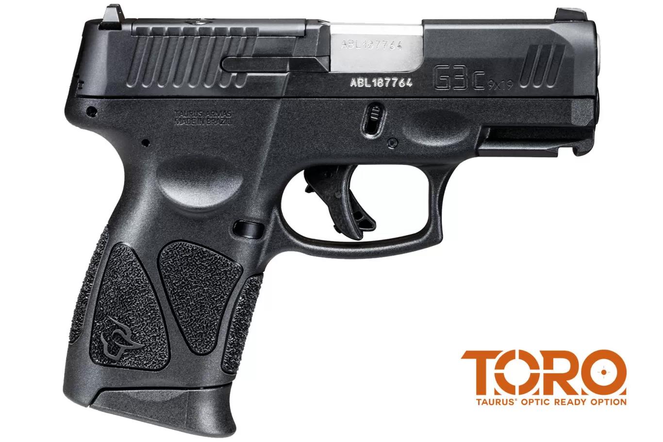 DF10027952 #1. Taurus G3C TORO 9mm BLK 12Rd/3 Mags Optic Ready