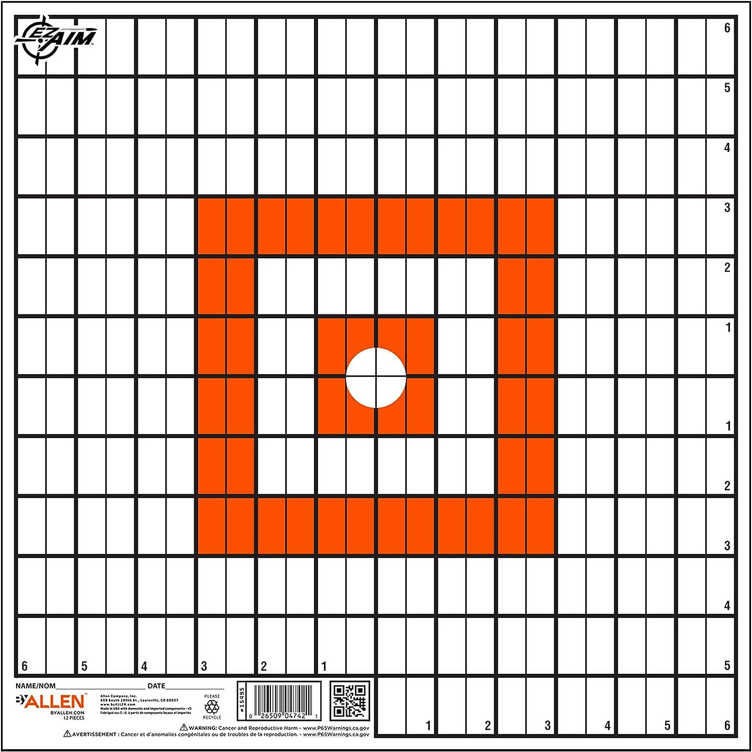 ISS15495 #1. Allen EZ Aim Paper Grid Target 12x12