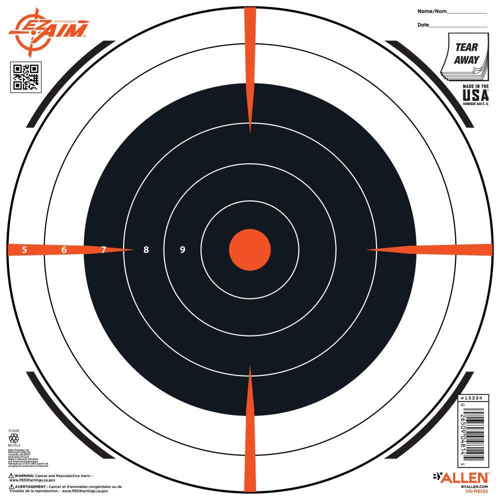 ISS15334 #1. Allen EZ Aim 12" Bullseye (12 pk)