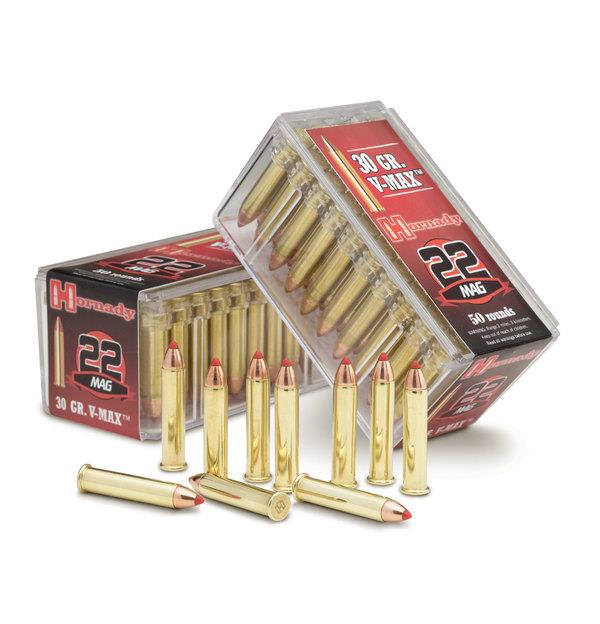 ISS83202 #1. Ammo 22 WMR 30Gr Hornady V-Max 50's