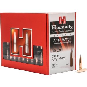 ISS3091 #1. P 30 Cal (.308) 230Gr Hornady A-Tip Match 100's