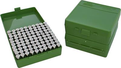 ISSP-100-44-10 #1. MTM Pistol Box 41/44 Mag Green (100)
