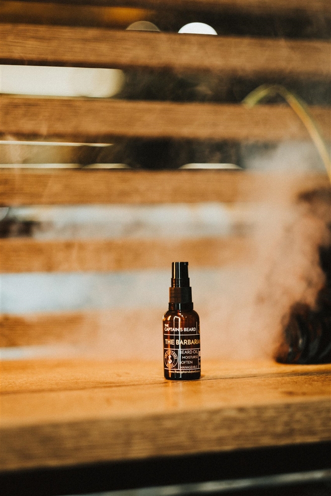 TCBSKU01 #1. The Captain's Beard Barbarian Beard Oil 30ml