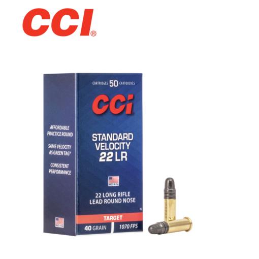 FORAR22 #1. Ammo 22 LR 40Gr CCI Paper Pack Std Velocity 50's