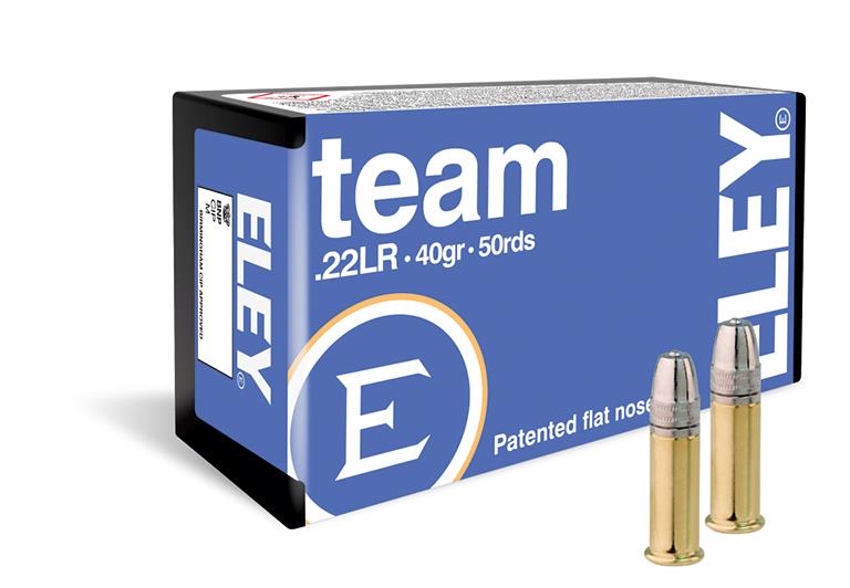 SGAE22TEAM #1. Ammo 22 LR 40Gr Eley Team Flat Nose 50's