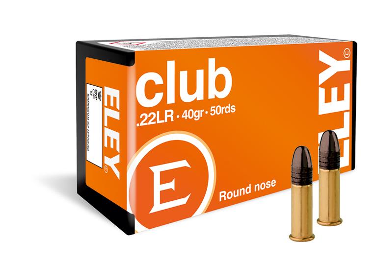 SGAE22CLUB #1. Ammo 22 LR 40Gr Eley Club 50's