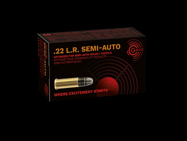 BLAG2318599GECO #1. Ammo 22 LR 40Gr Geco Semi-Auto 50's