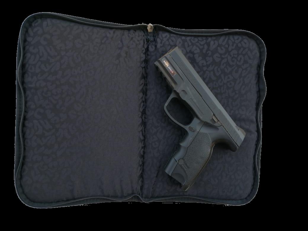 ELP201WBL #1. Pistol Caddie Canvas Black