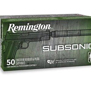 FORRE081 #1. Ammo 9mm LUGER 147Gr Remington FNEB Subsonic 50's
