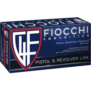ISS70935300 #1. Ammo 9mm Luger 115gr Fiocchi FMJ (50)