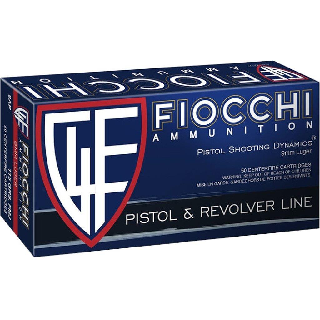 ISS70935300 #1. Ammo 9mm Luger 115gr Fiocchi FMJ (50)