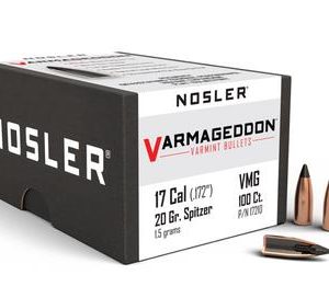 ISS17210 #1. P 17 Cal 20Gr Nosler Varmag FB Tipped 100's
