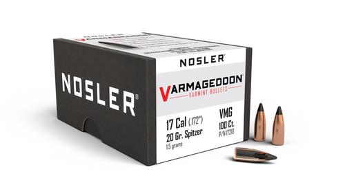 ISS17210 #1. P 17 Cal 20Gr Nosler Varmag FB Tipped 100's