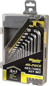 ISS1081959 #1. Wheeler 45 Piece Key Set Metric Hex & Torx