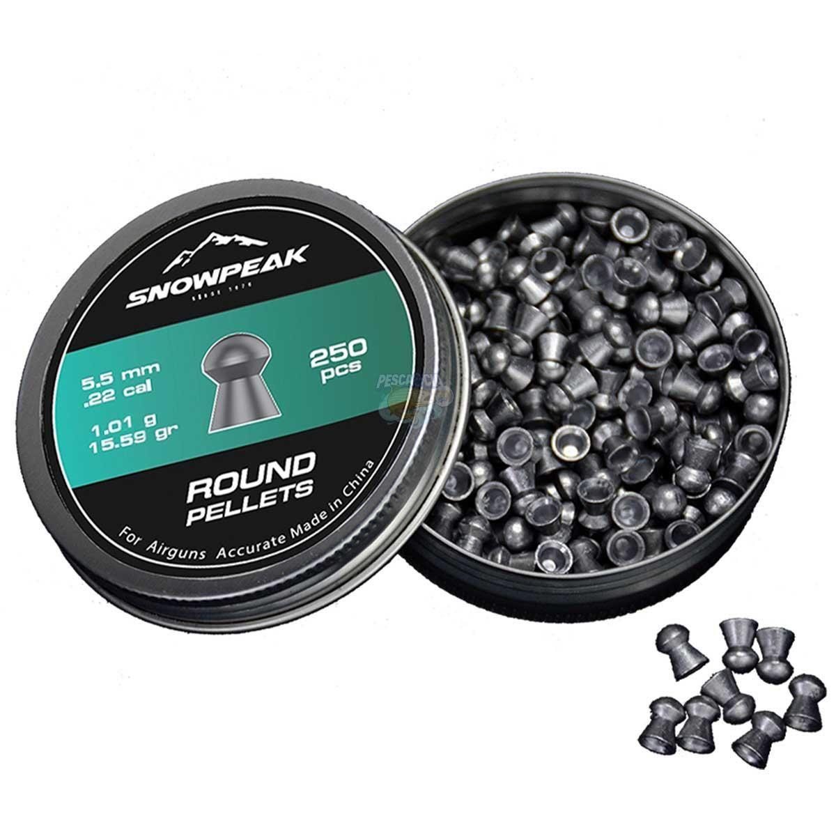 KIL60AAR250-5.5 #2. Air Rifle Ammo 5.5mm Round Pellet Snowpeak- 250's