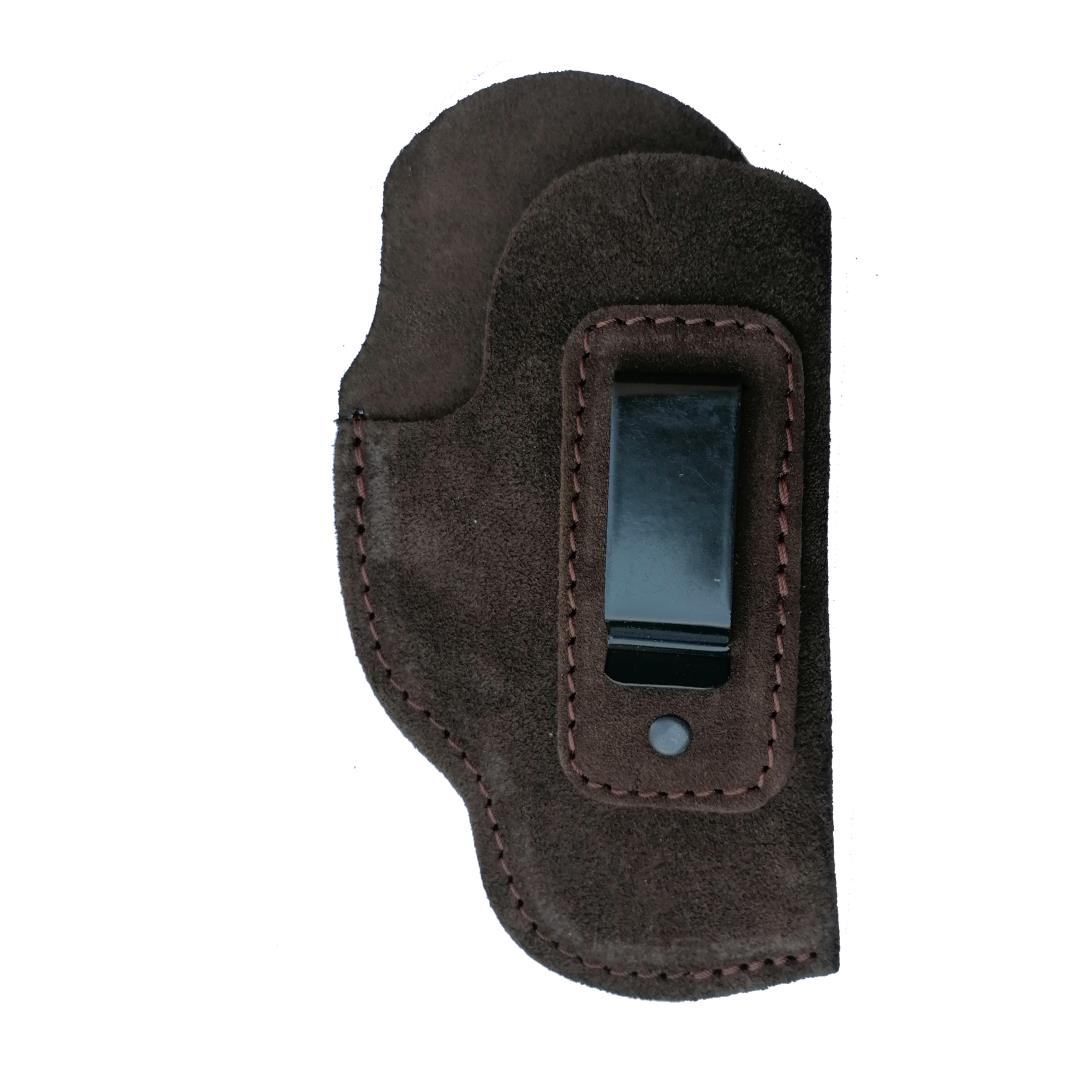 ELP138-SUBLH #1. El Paso Holster Leather Suede Clip On Gl19/P07/G3/PX4 Pistol Left Hand Black