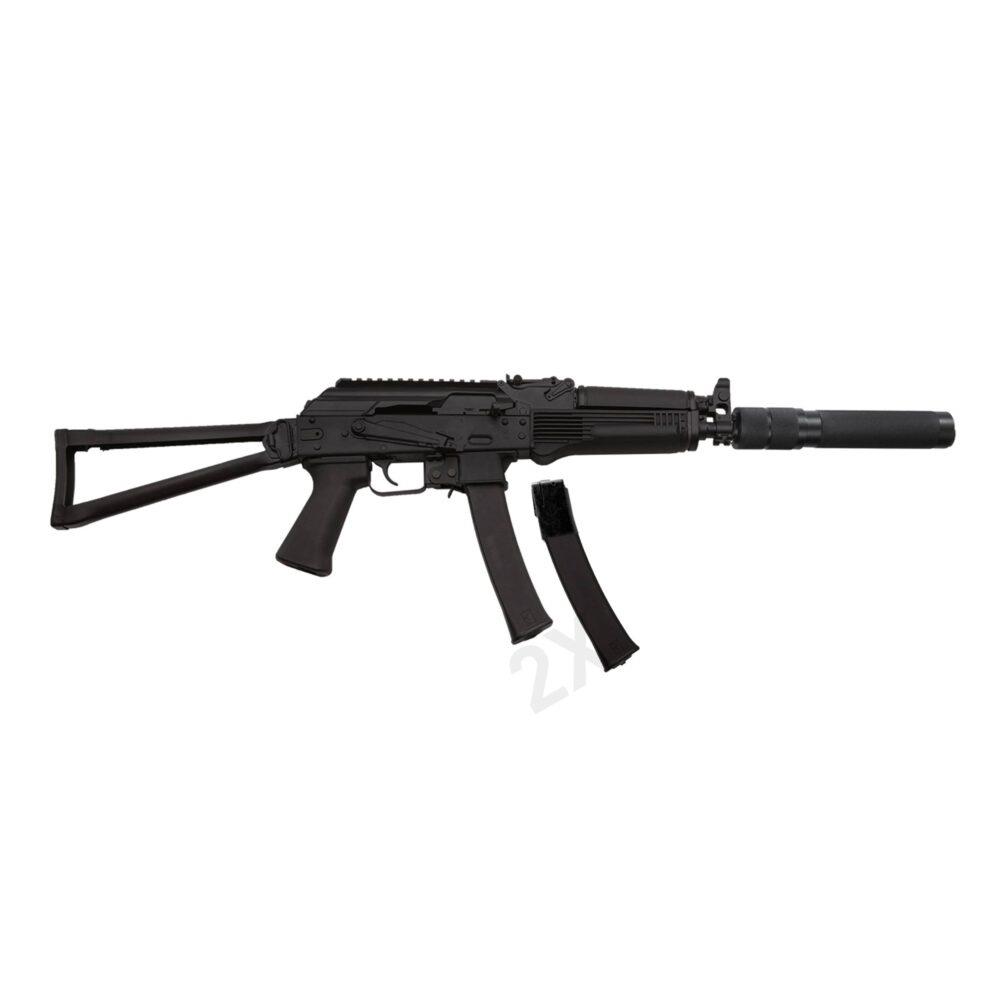KILKR95-1011 #1. AK 9x19mm Self Loading Rifle Folding Black KR-9S with Suppressor