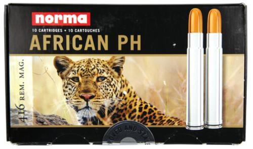 NOR20110732 #1. Ammo 416 Rem Mag 450Gr Norma FMJ Woodleigh 10's