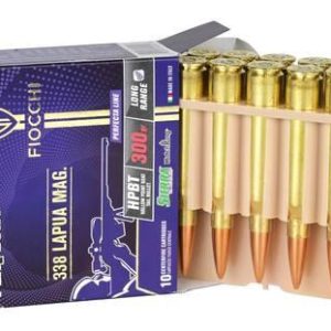 SGAFI338300HPBTP #1. Ammo 338 Lapua Magnum 300Gr FIOCCHI HPBT Perf GFL 10's