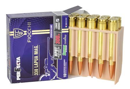 SGAFI338300HPBTP #1. Ammo 338 Lapua Magnum 300Gr FIOCCHI HPBT Perf GFL 10's