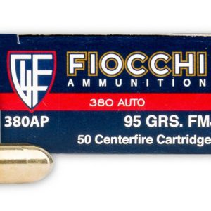 SGAFI38095FMJP #1. Ammo 9mm S/380 85gr FIOCCHI FMJ 50s