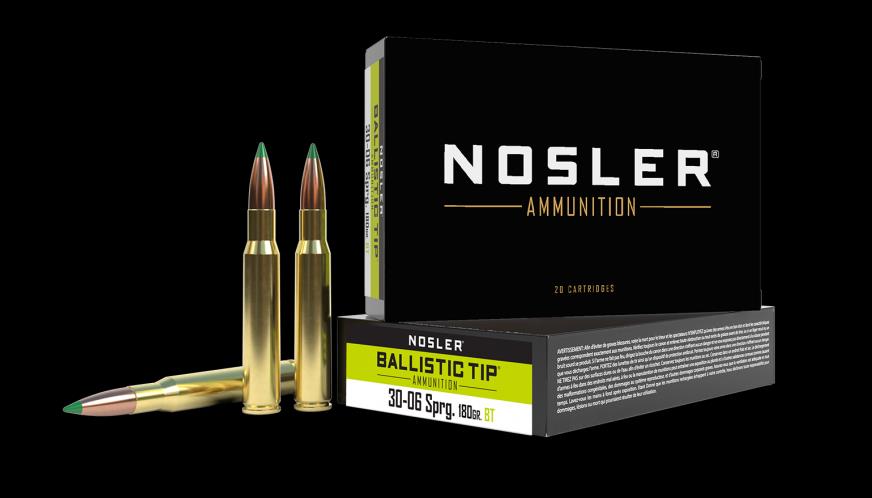 ISS40072 #1. Ammo 30-06 SPR 180gr Nosler Ballistic Tip SP (20)