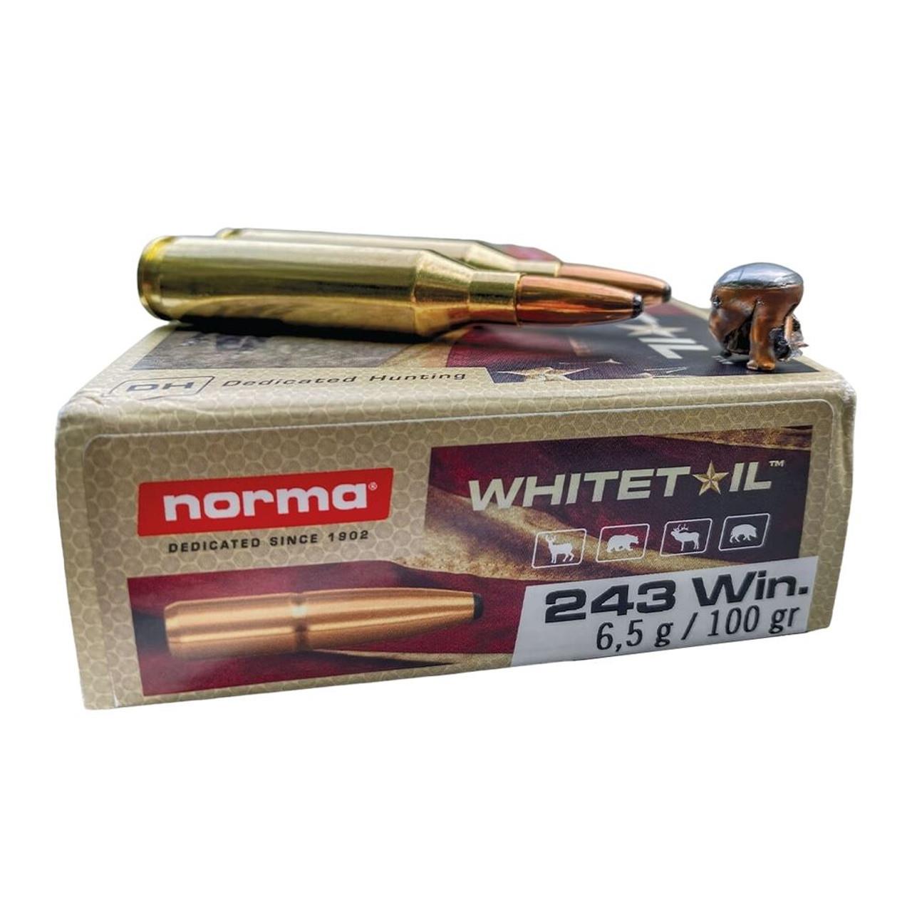 NOR20160462 #2. Ammo 243 Win 100Gr Norma Whitetail SP 20's