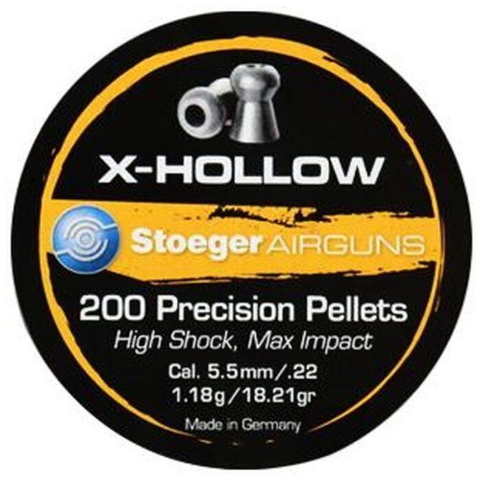 DFSTP555072 #1. Stoeger X-Hollow .22 / 5.5mm 200 Per Tin Pellets