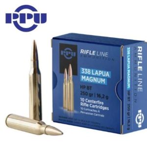 AOSPVA-423 #1. Ammo 338 Lapua Mag 250Gr PPU HPBT 10's