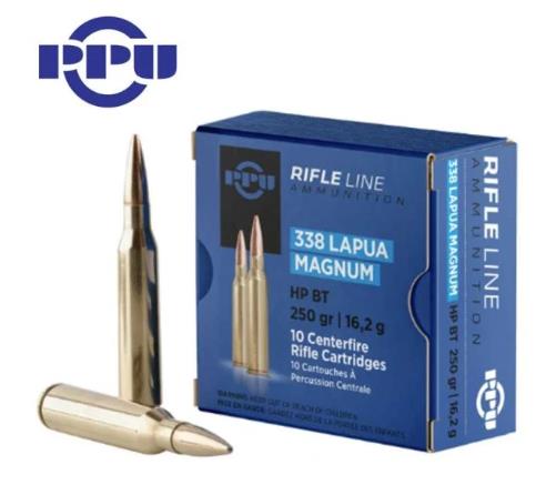 AOSPVA-423 #1. Ammo 338 Lapua Mag 250Gr PPU HPBT 10's