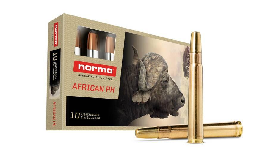 NOR20195352 #1. Ammo 375 H&H Norma 300 GR African PH Solid 10's