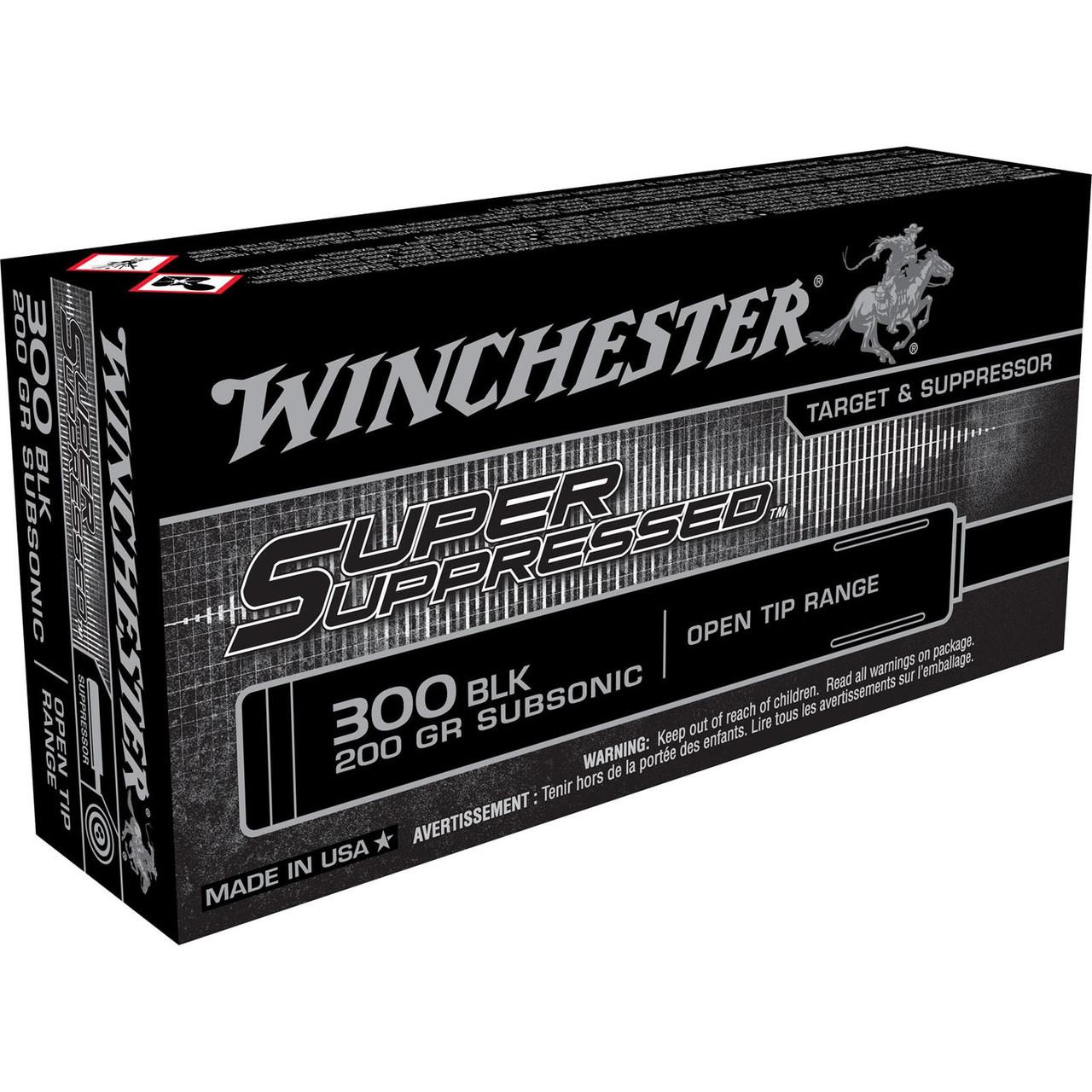 NYAW-SUP300BLK #1. Ammo 300 AAC BLK Winchester BLK 200GR SS 20's