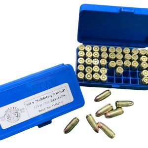 NOB1010004 #2. Ammo 9mm P 124gr Nobleteq CMJ Reload 50's