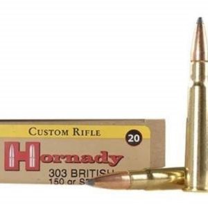 ISS8225 #1. Ammo 303 Brit 150gr Hornady GR SP 20's