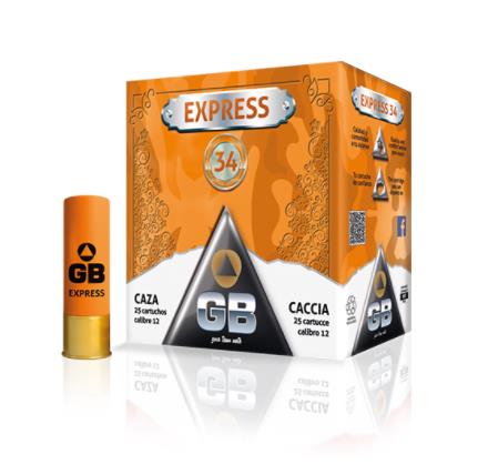 NYAG234400.0531 #1. Ammo 12 Ga 34GR #AAA GB Express-Ojeo 25's