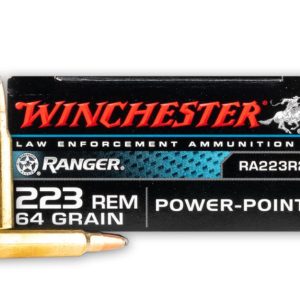 NYAW-RA223R2 #1. Ammo 223 Rem (5.56) 64Gr WIN PP Ranger 20's