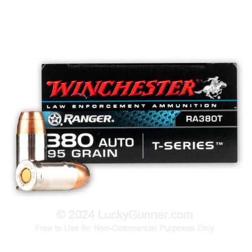 NYAW-RA380T #1. Ammo 380 Auto 95Gr WIN JHP Ranger-T50's