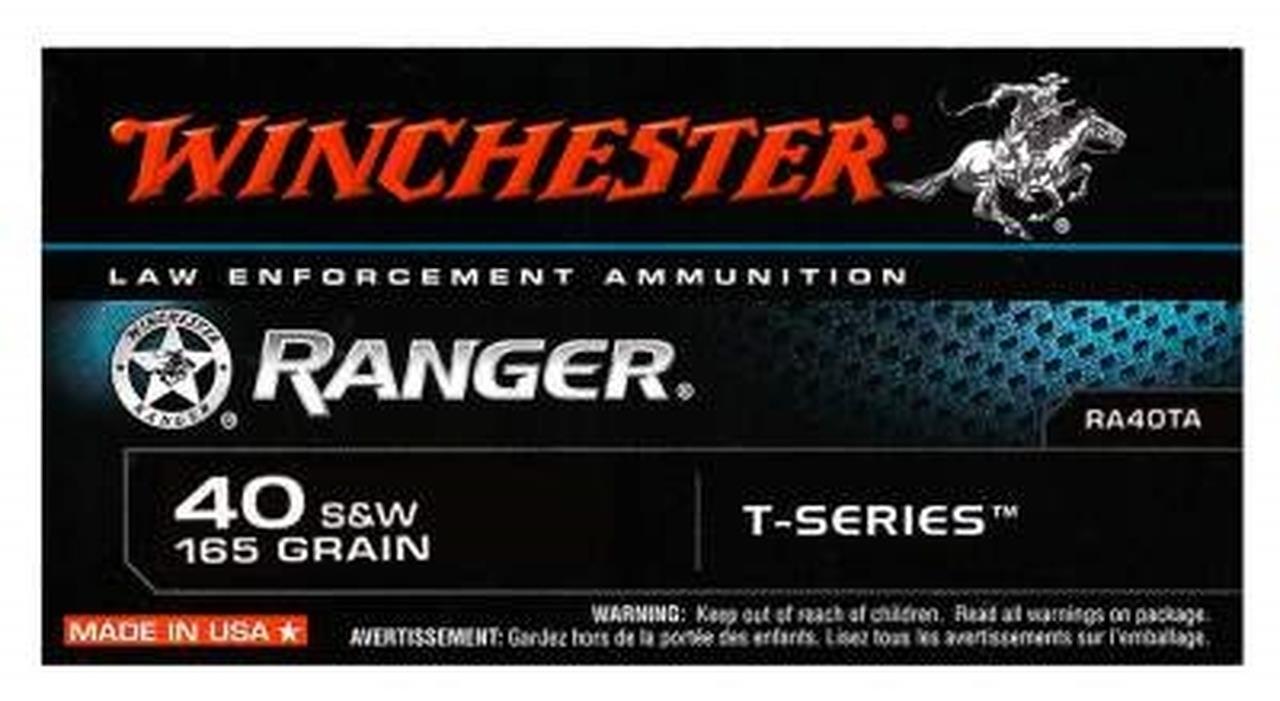 NYAW-RA40TA #1. Ammo 40 S&W 165Gr Winchester Jacketed Hollow Point Ranger T-Series 50's