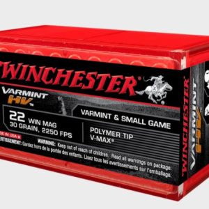 NYAW-S22M2PT #1. Ammo 22 WM 30Gr Winchester V-Max Varmint HV Polymer Tip V-Max 50's