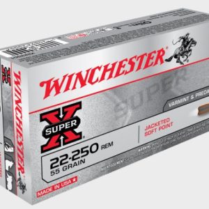 NYAW-X222501 #1. Ammo 22-250 Rem 55Gr Winchester Jacketed Soft Point 20's